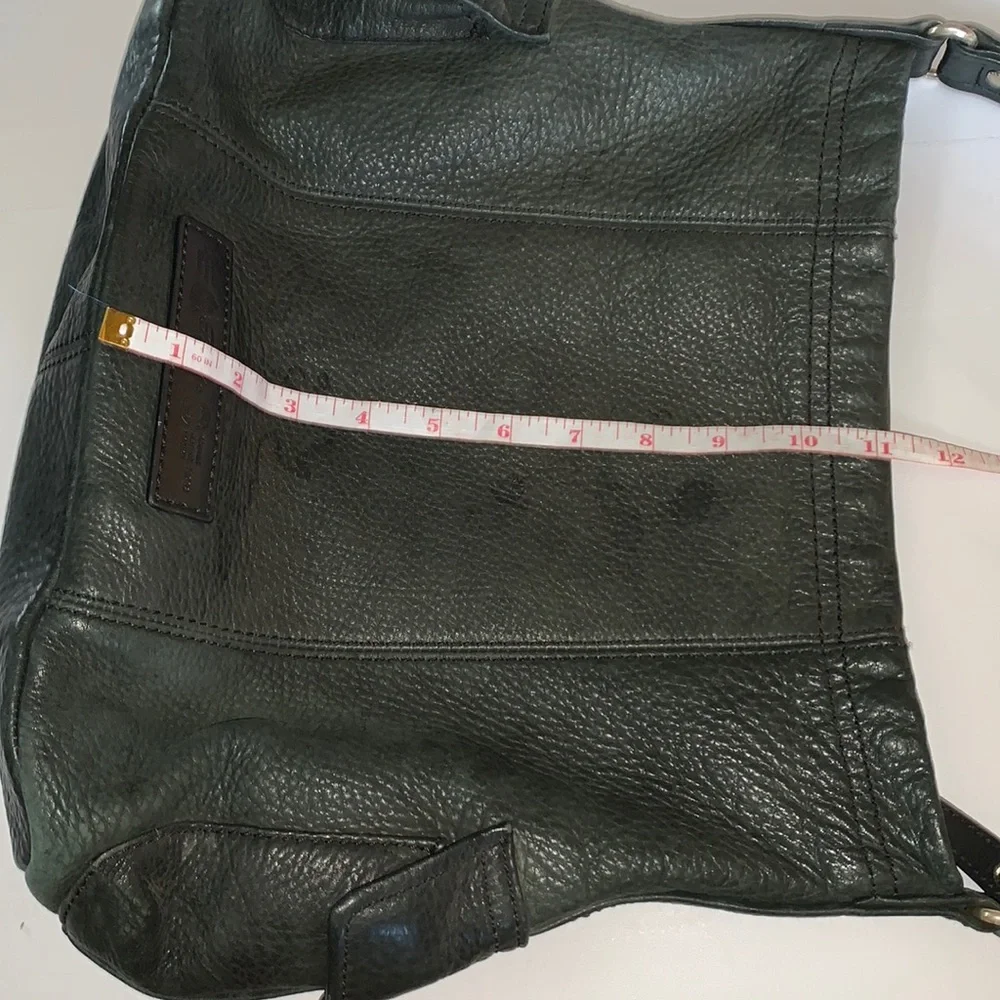 Fossil Bag Black Pebbled Leather Charcoal